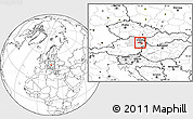 Blank Location Map of Wien Umgebung, highlighted parent region
