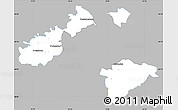Gray Simple Map of Wien Umgebung, single color outside