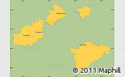 Savanna Style Simple Map of Wien Umgebung, single color outside