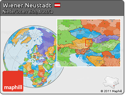 Political Location Map of Wiener Neustadt