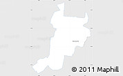 Silver Style Simple Map of Wiener Neustadt, single color outside