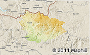 Physical 3D Map of Freistadt, shaded relief outside