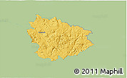 Savanna Style 3D Map of Freistadt, single color outside