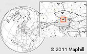 Blank Location Map of Freistadt, highlighted country