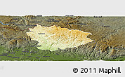 Physical Panoramic Map of Freistadt, darken