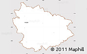 Classic Style Simple Map of Freistadt, cropped outside