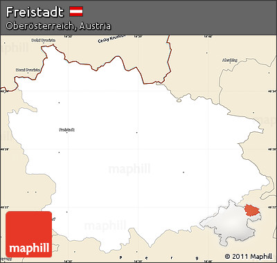 Classic Style Simple Map of Freistadt