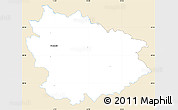Classic Style Simple Map of Freistadt, single color outside