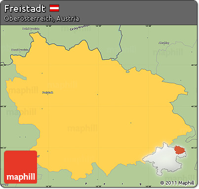 Savanna Style Simple Map of Freistadt