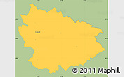 Savanna Style Simple Map of Freistadt, single color outside
