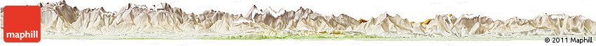 Physical Horizon Map of Steyr-Land, lighten