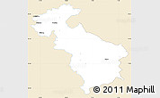 Classic Style Simple Map of Steyr-Land, single color outside