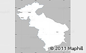 Gray Simple Map of Steyr-Land, single color outside