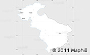 Silver Style Simple Map of Steyr-Land, single color outside