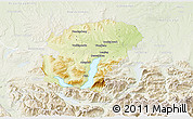 Physical 3D Map of Vocklabruck, lighten