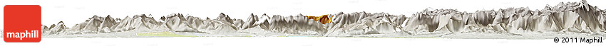 Physical Horizon Map of Vocklabruck, lighten, semi-desaturated