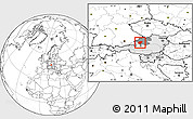 Blank Location Map of Vocklabruck, highlighted country, highlighted parent region