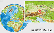 Physical Location Map of Vocklabruck, highlighted parent region