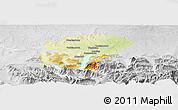 Physical Panoramic Map of Vocklabruck, lighten, desaturated