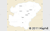 Classic Style Simple Map of Vocklabruck, single color outside