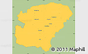 Savanna Style Simple Map of Vocklabruck, single color outside