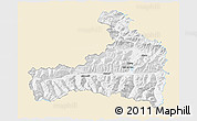 Classic Style 3D Map of Zell am See, single color outside