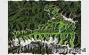 Satellite 3D Map of Zell am See, darken