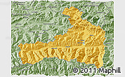 Savanna Style 3D Map of Zell am See