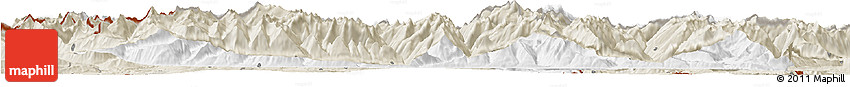 Classic Style Horizon Map of Zell Am See