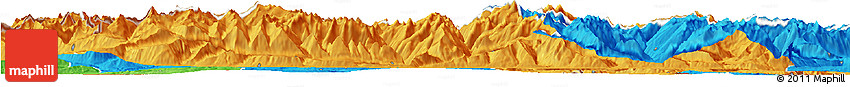 Political Horizon Map of Zell Am See
