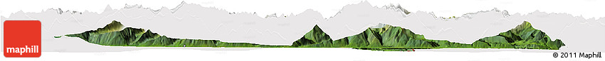 Satellite Horizon Map of Zell Am See, cropped outside