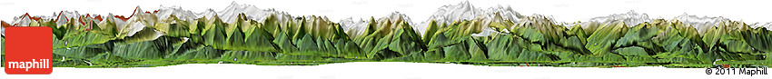 Satellite Horizon Map of Zell Am See