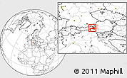 Blank Location Map of Zell am See, highlighted parent region