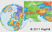 Political Location Map of Zell am See