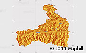Political Map of Zell am See, cropped outside