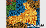 Political Map of Zell am See, darken