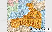Political Map of Zell am See, lighten