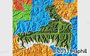 Satellite Map of Zell am See, political outside