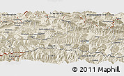 Shaded Relief Panoramic Map of Zell am See