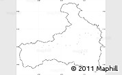 Blank Simple Map of Zell am See, cropped outside, no labels