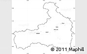 Blank Simple Map of Zell am See, cropped outside