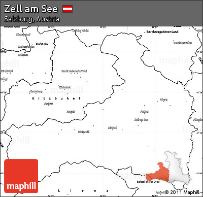 Blank Simple Map of Zell Am See
