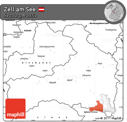 Blank Simple Map of Zell Am See