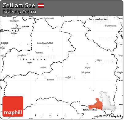 Blank Simple Map of Zell Am See