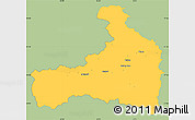 Savanna Style Simple Map of Zell am See, single color outside