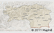 Shaded Relief 3D Map of Steiermark, lighten