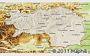 Shaded Relief 3D Map of Steiermark, physical outside