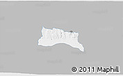 Gray 3D Map of Bad Radkersburg, single color outside