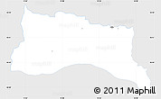 Silver Style Simple Map of Bad Radkersburg, single color outside