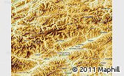 Physical Map of Bruck an der Mur